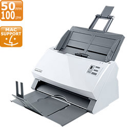 A duplex 30 page-per-minute scanner offers the users an effective way to manage the paperwork.