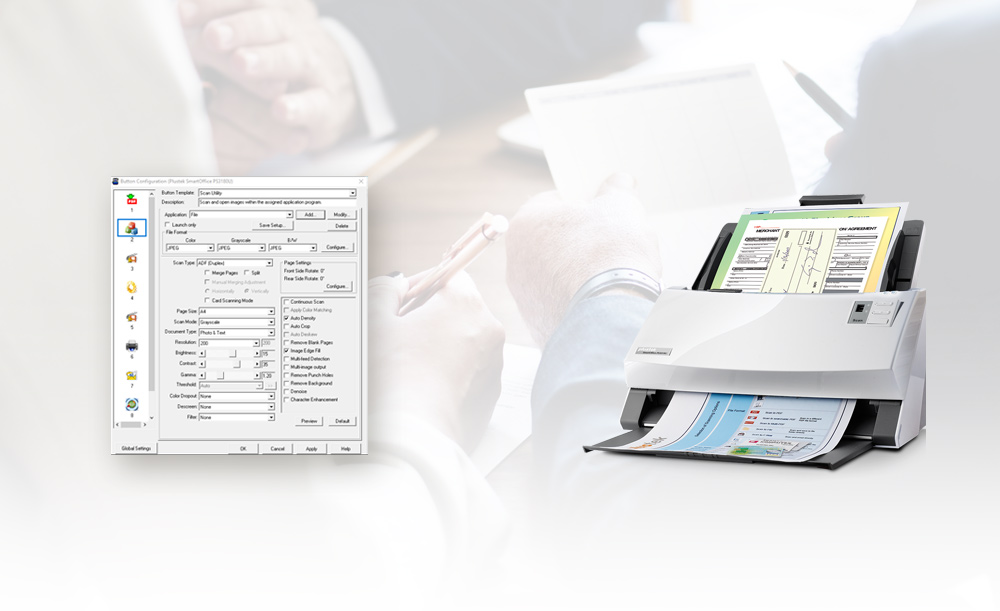 File distributor speeds up scanned file managing with OCR and 1D/2D code recognizing.