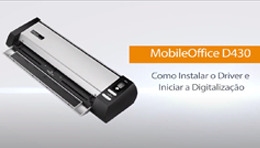 MobileOffice D430 - Instalar driver e iniciar a digitalização
