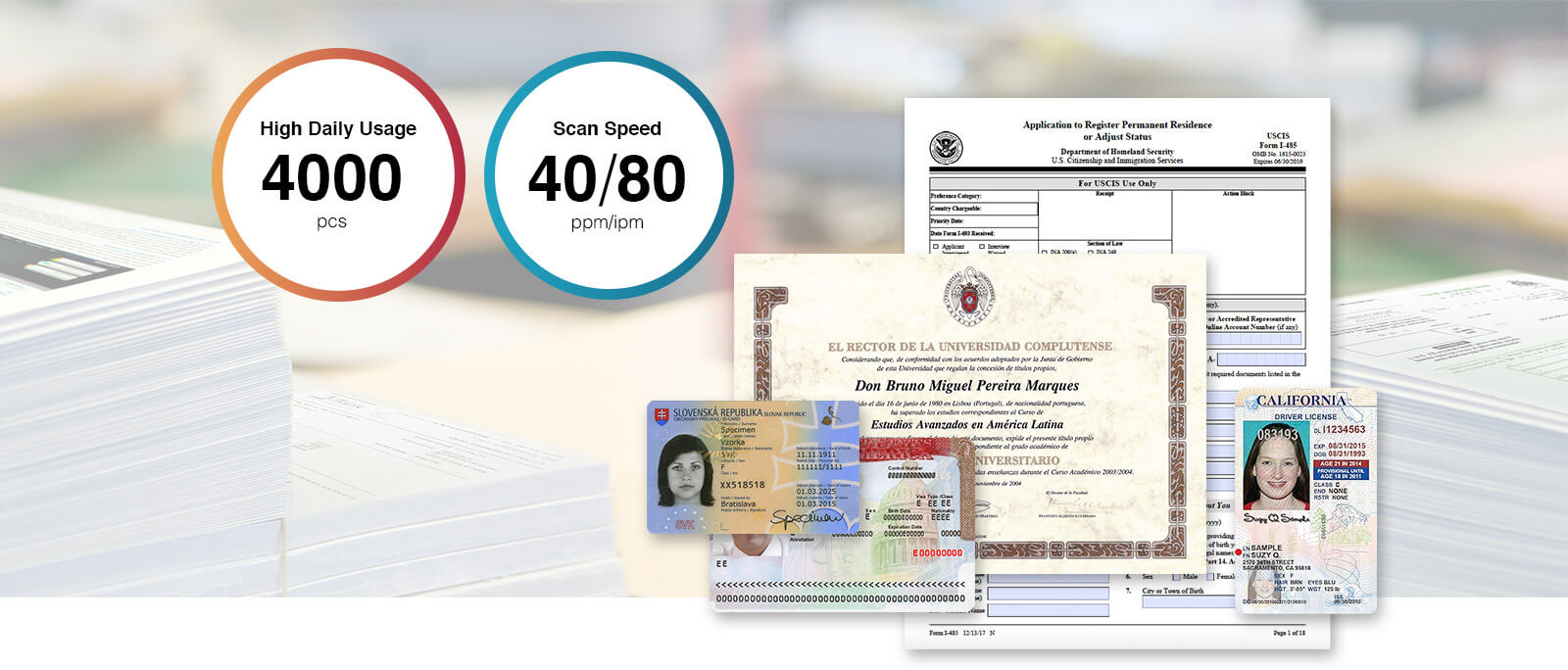 digitaliza um lote de documento e carteira de identidade ao mesmo tempo