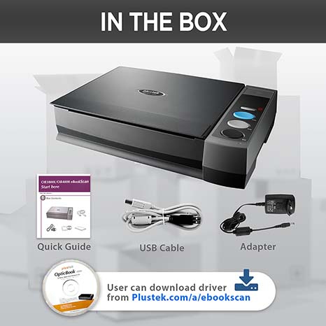 OpticBook 3800L with eBookScan-Intuitive software allows you to