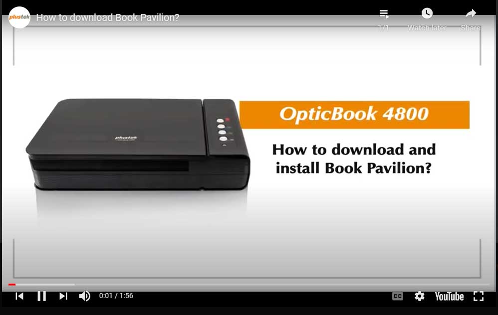 Plustek Scanner de livre OpticBook A300 Plus