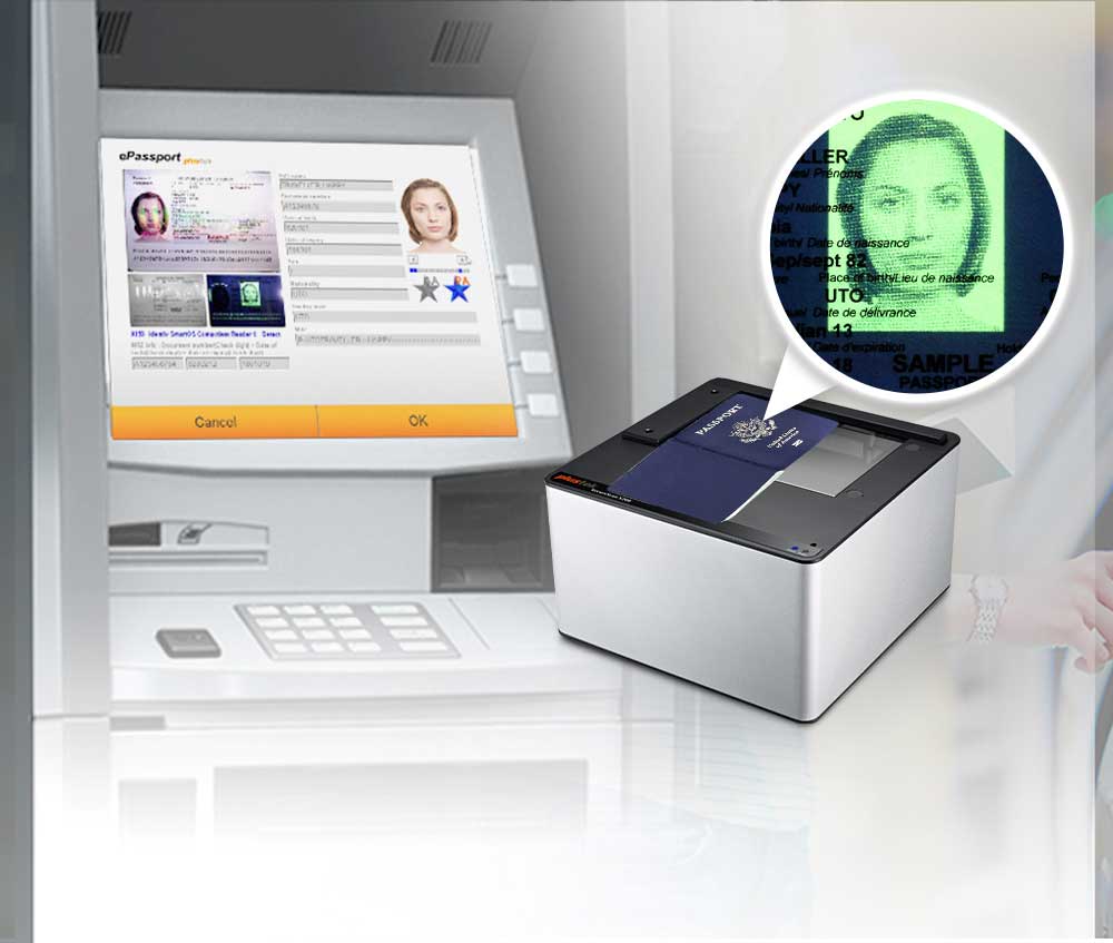 The SecureScan X200 is ideal for integration into automatic border security kioksks, e-Gates, etc.