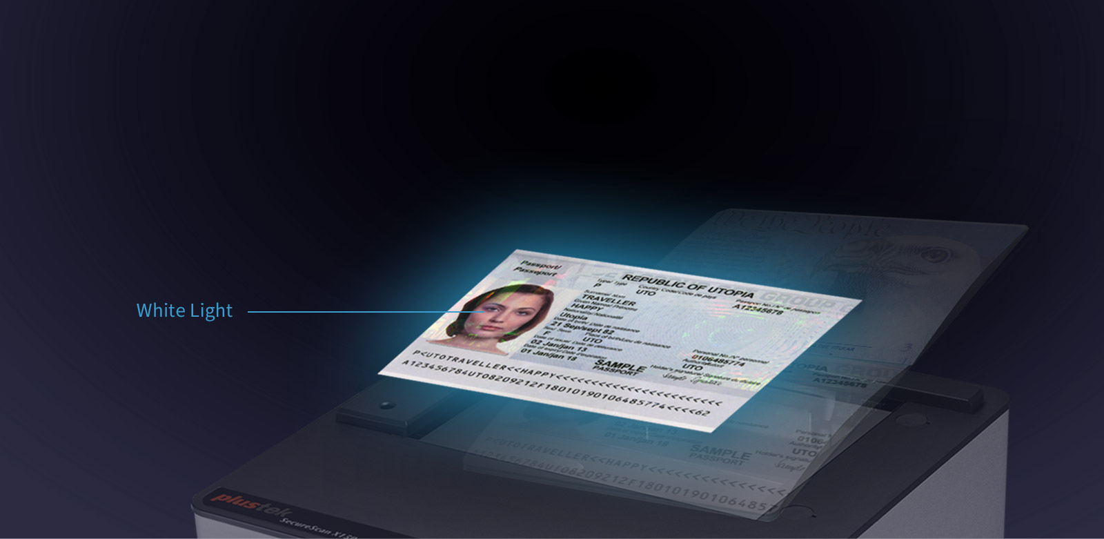 whilte light capture passport information