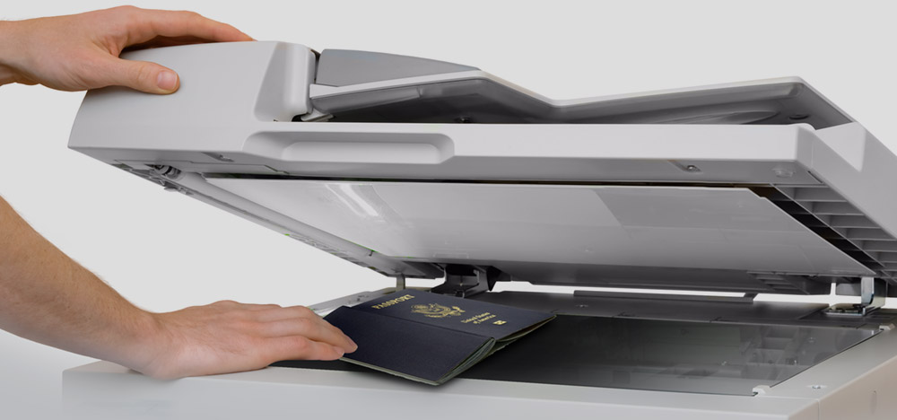 use copy machine to copy passport 