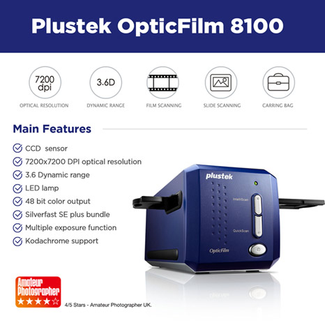 Plustek Scanner OpticFilm 8100| Plustek USA