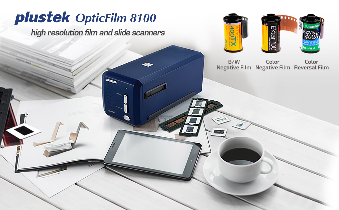 Plustek OpticFilm 8100 Film Scanner 