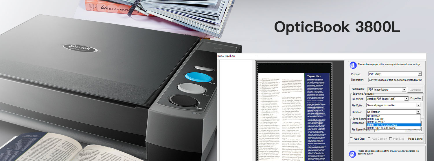 OpticBook 3800L(eBookScan) - Logiciel intuitif et simple à