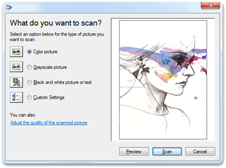 scan image directly into applications,functional tool bundled with A320L