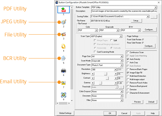 button configuration management