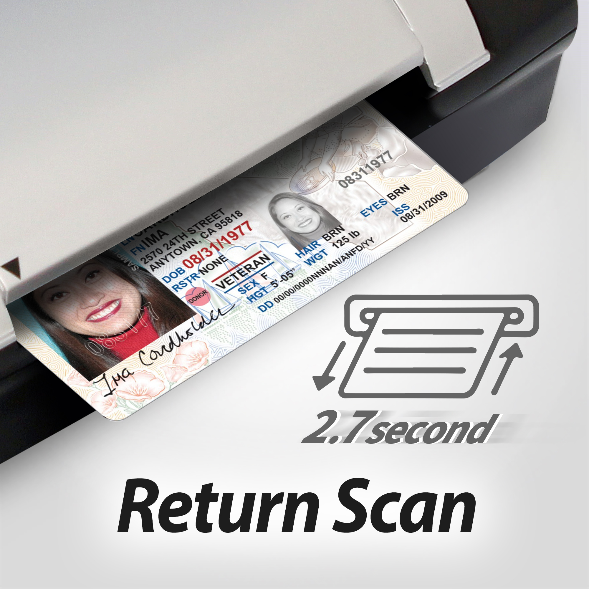 Return ID cards after scanning