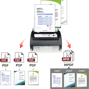 Plustek SmartOffice PS186 - Document scanner - Dual CIS - 220 x