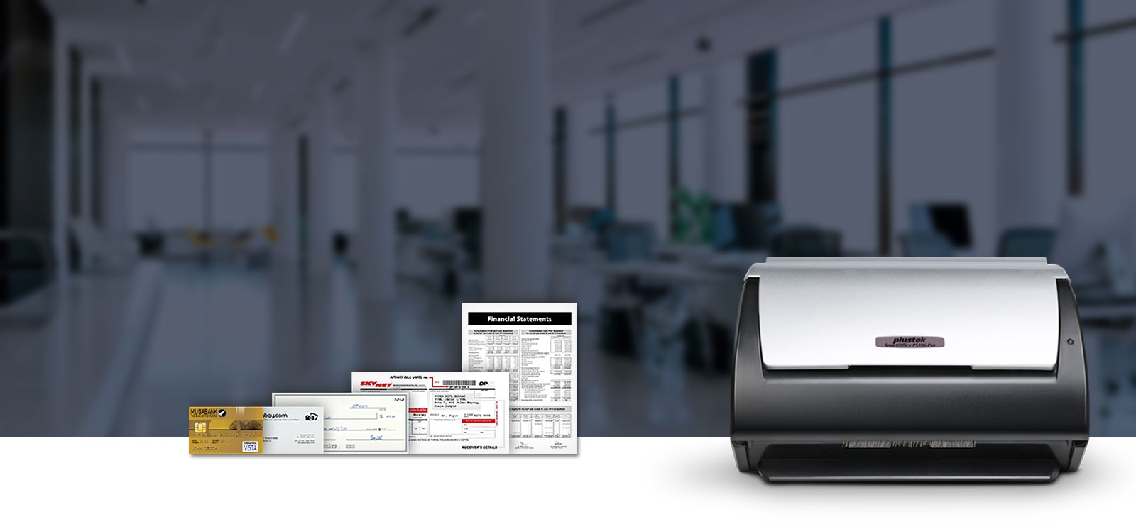 SmartOffice PS286 Pro – Compact, High-Speed Document Scanner for