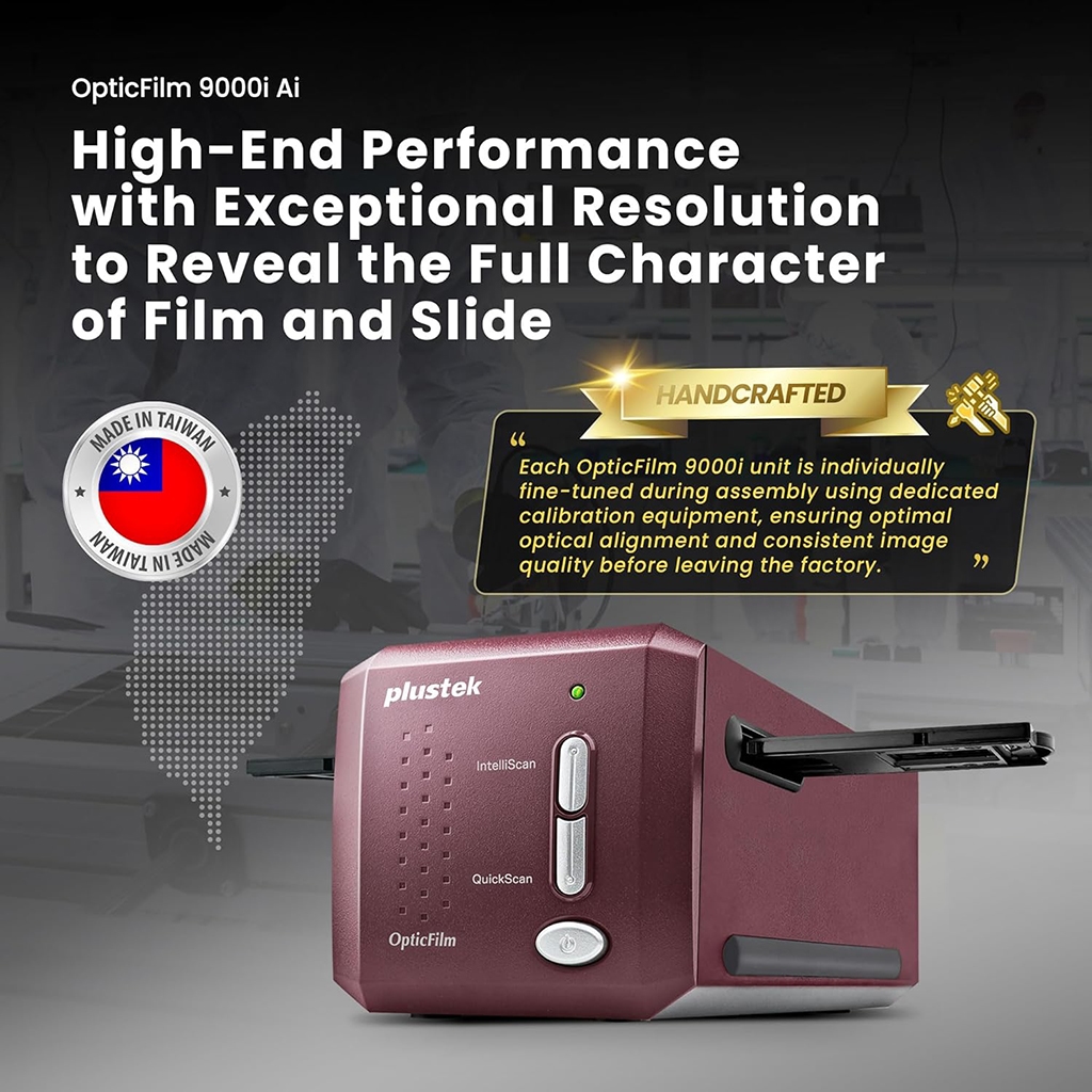 Plustek OpticFilm 8300i Ai High-Resolution Film Scanner | Plustek