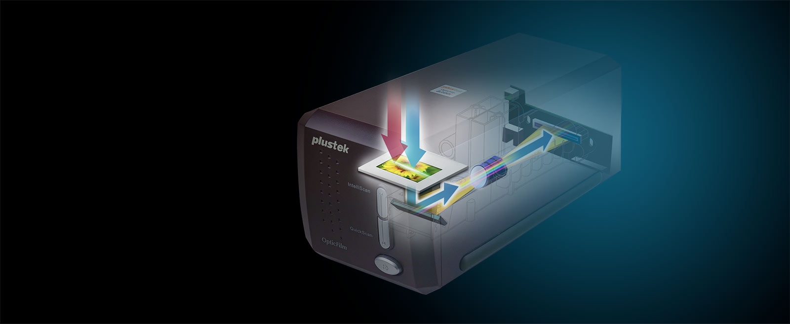 Plustek OpticFilm 8300i Ai High-Resolution Film Scanner | Plustek