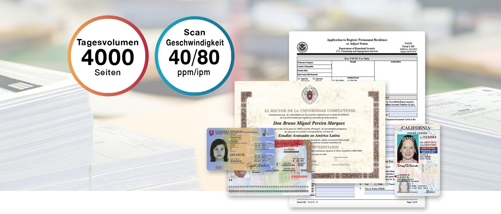 scan a batch of document and ID card at the same time