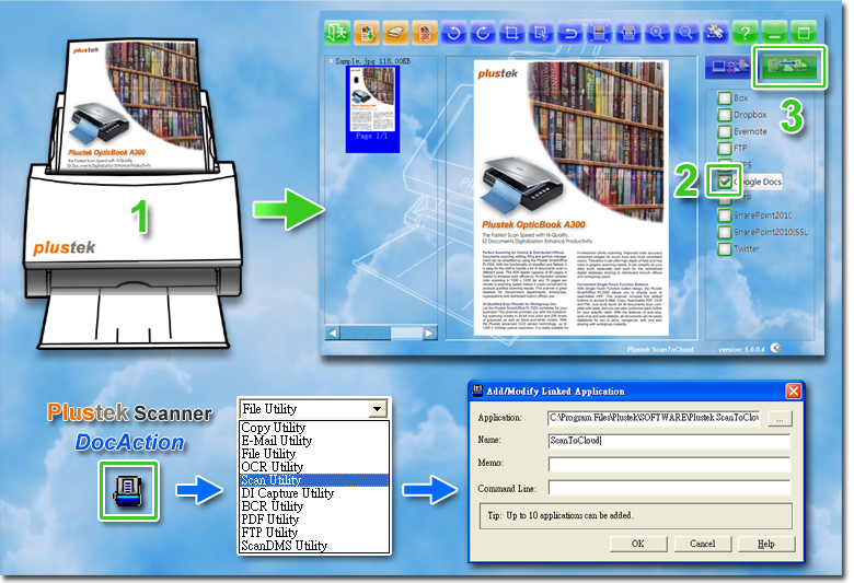 plustek scanner software download