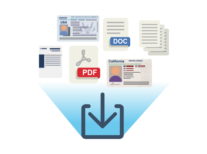 Import multiple files and images, from sources such as scanners, PCs, smartphones, or email.