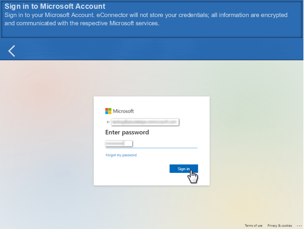 microsoft enter password