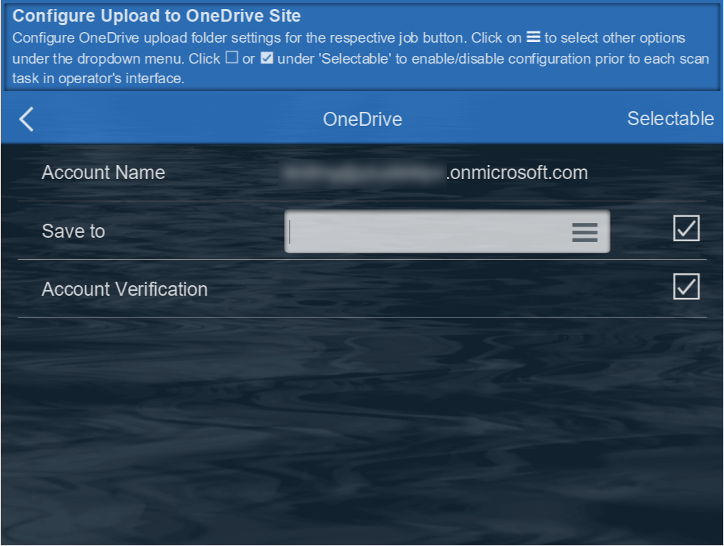 configure OneDrive