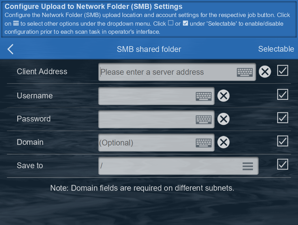 smb settings