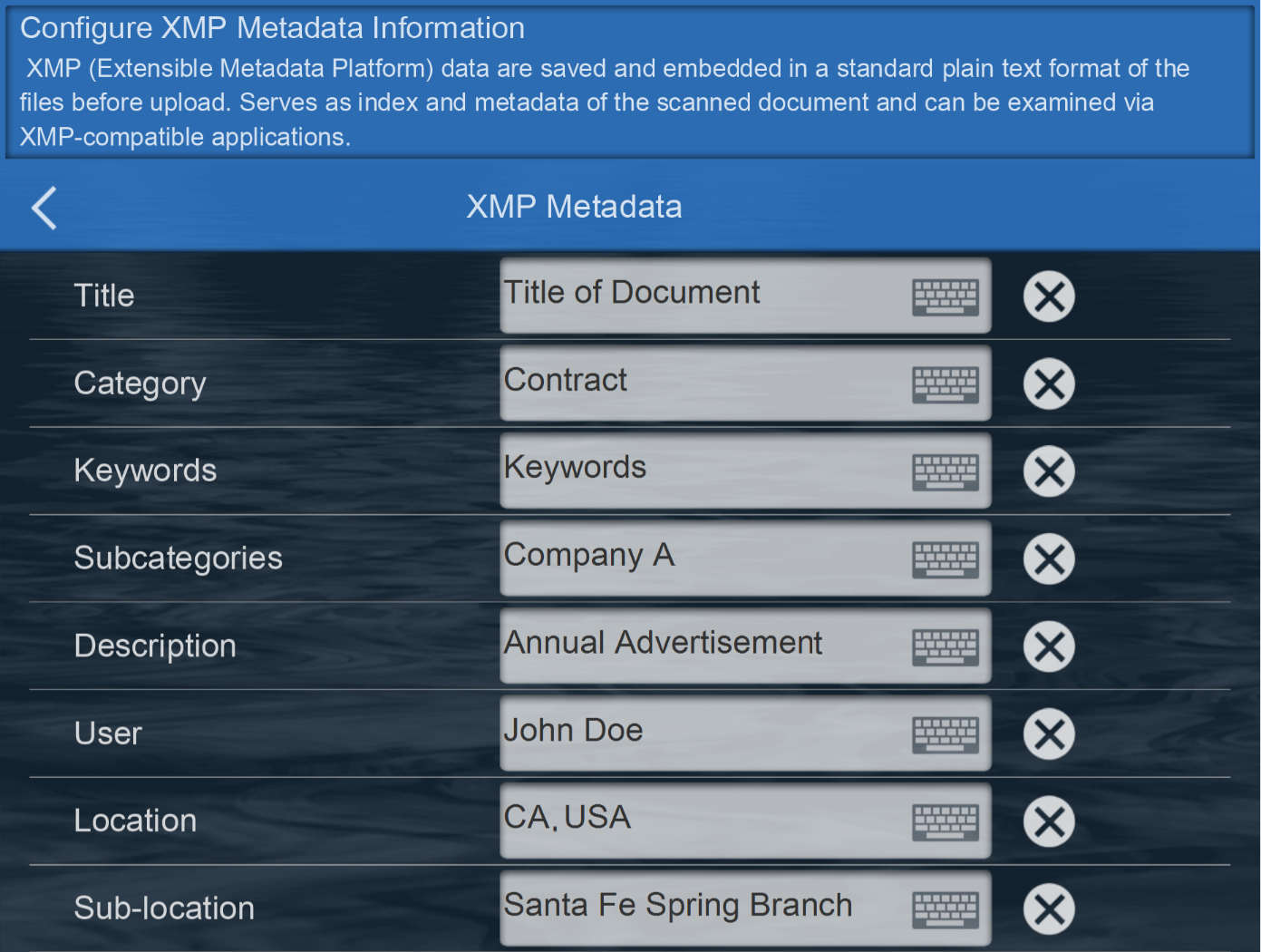 xmp metadata