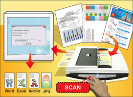 can plustek scanner scan a whole book at nce