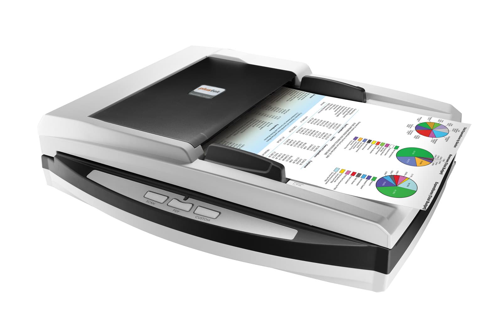 Scanner Plustek SmartOffice PL4080 à plat et à chargeur double face USB