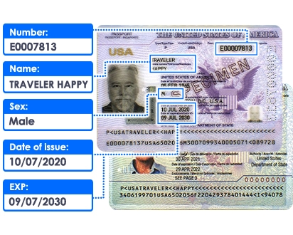 extract data from id and passport, parsing them into system automatically