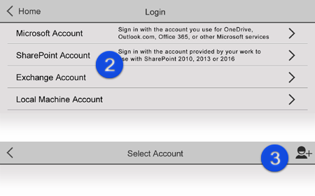 Microsoft, SharePoint and Exchamge account settings